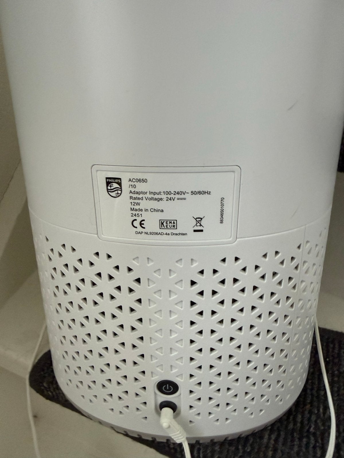 Philips Luchtreiniger AC0650/10, Ophalen