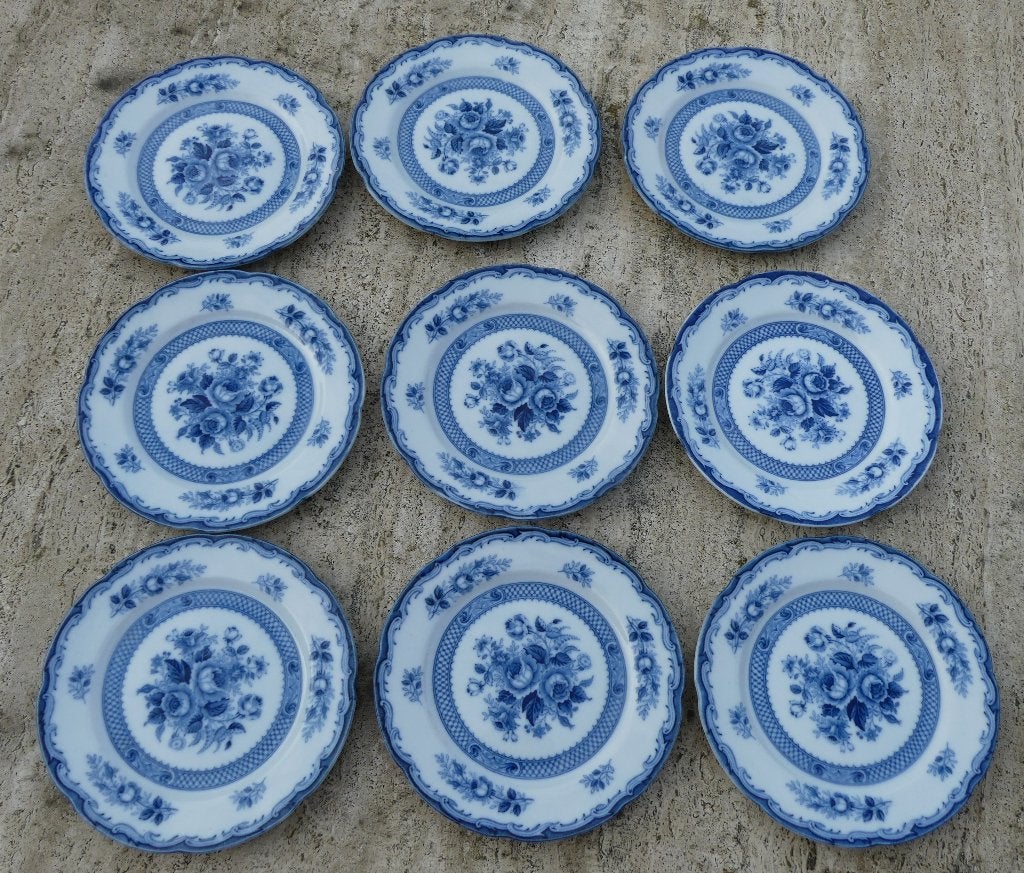 Super Mooi Blue Rose Fine China Servies, Antiek en Kunst, Ophalen of Verzenden