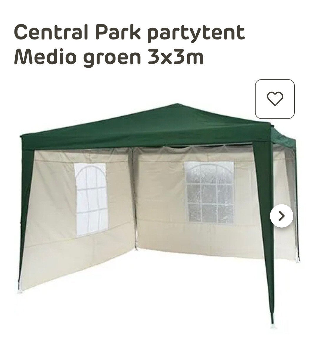 Partytent 3x3 meter, Tuin en Terras, Ophalen, Gebruikt, Minder dan 5 meter