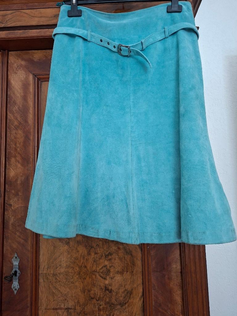 Arma turkoois suede rok 38, Kleding | Dames, Rokken, Maat 38/40 (M), Overige kleuren, Arma, Ophalen of Verzenden