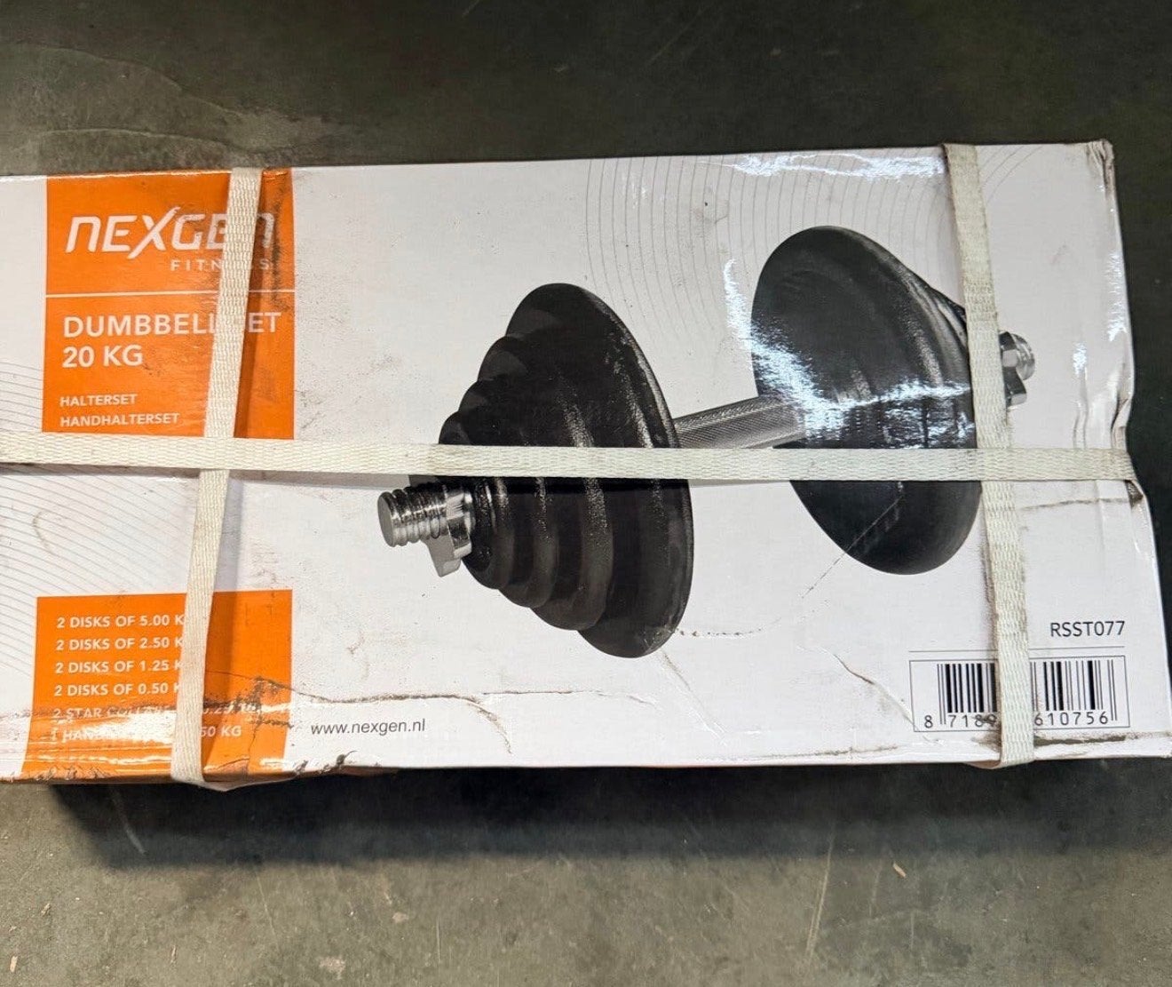 Nexgen Fitness Dumbbellset 20 KG - Halterset  Prijs 20 Euro, Sport en Fitness, Fitnessmaterialen, Ophalen of Verzenden, Nieuw