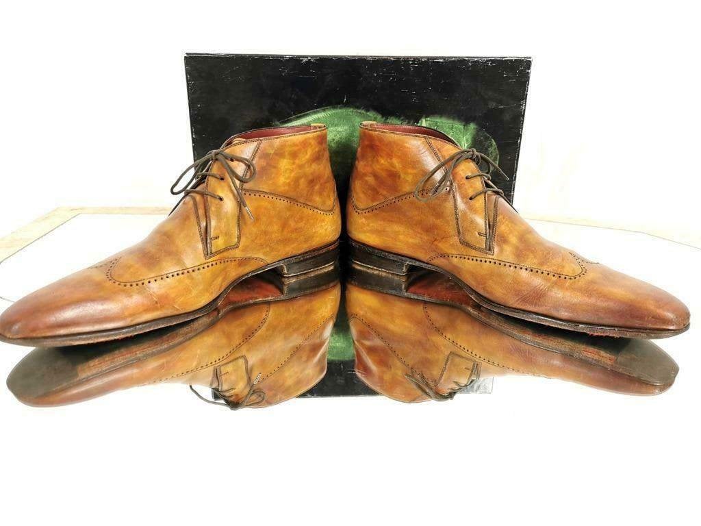 Magnanni half hoog schoenen met Cognac kleur maat 10/5, Bruin, Ophalen of Verzenden, Magnanni, Gedragen