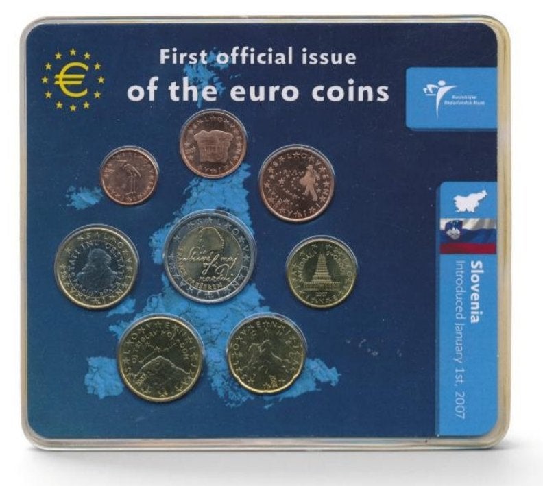 Slovenië UNC set 2007, Postzegels en Munten, Ophalen of Verzenden, Slovenië, Overige waardes, Setje