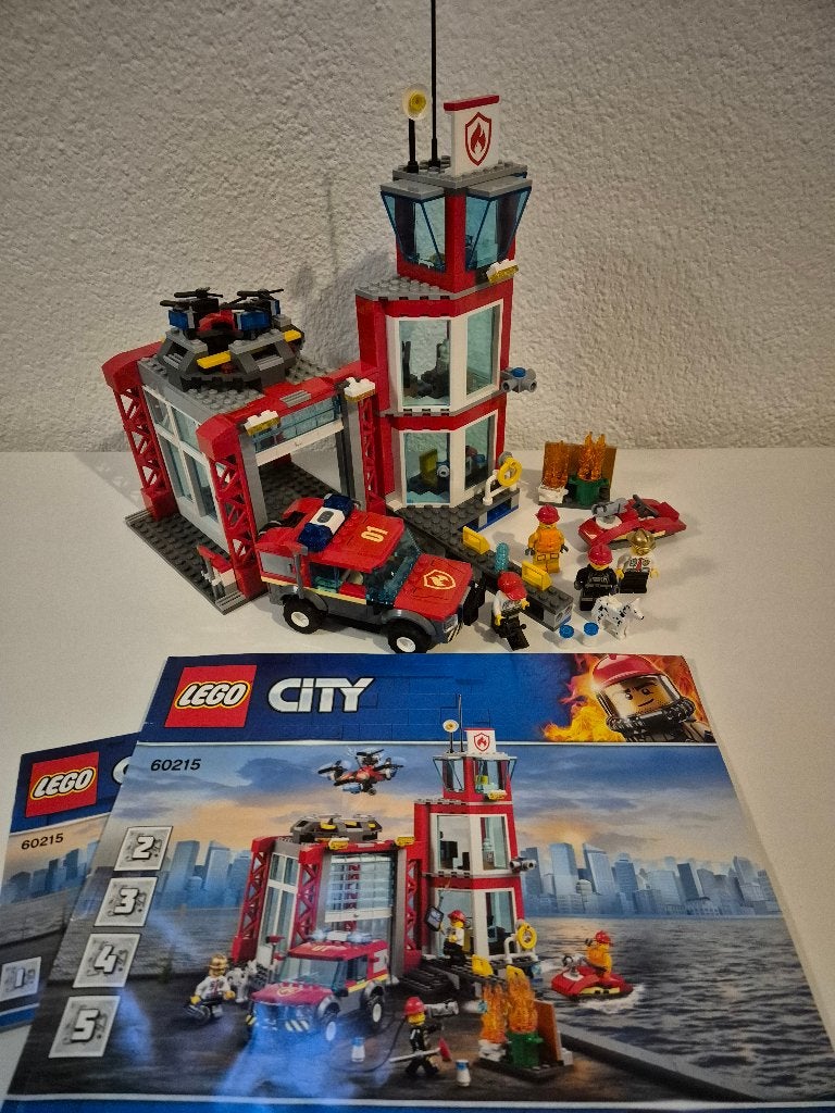 Lego City 60215 Fire Station, Lego, Ophalen of Verzenden, Inclusief instructies, Complete set