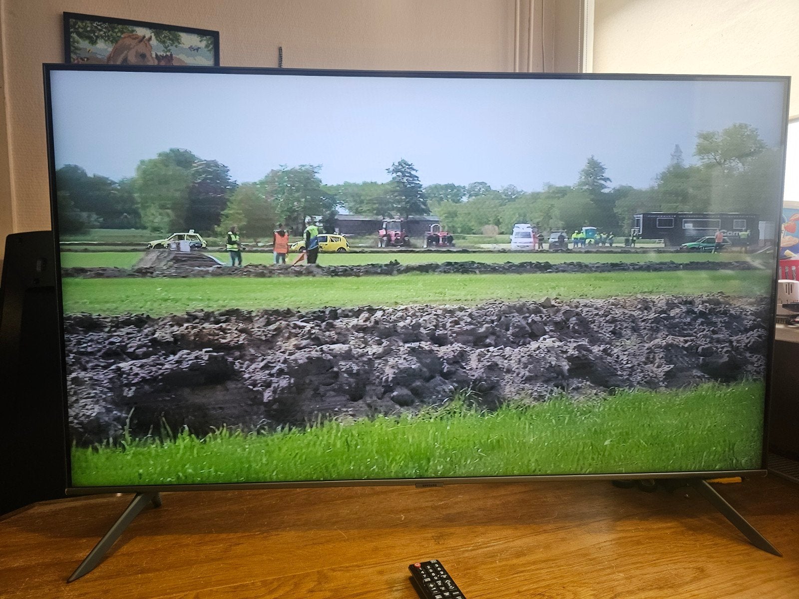 Samsung 50 inch Smart TV met afstandsbediening, Ophalen, Gebruikt, Samsung, 100 cm of meer