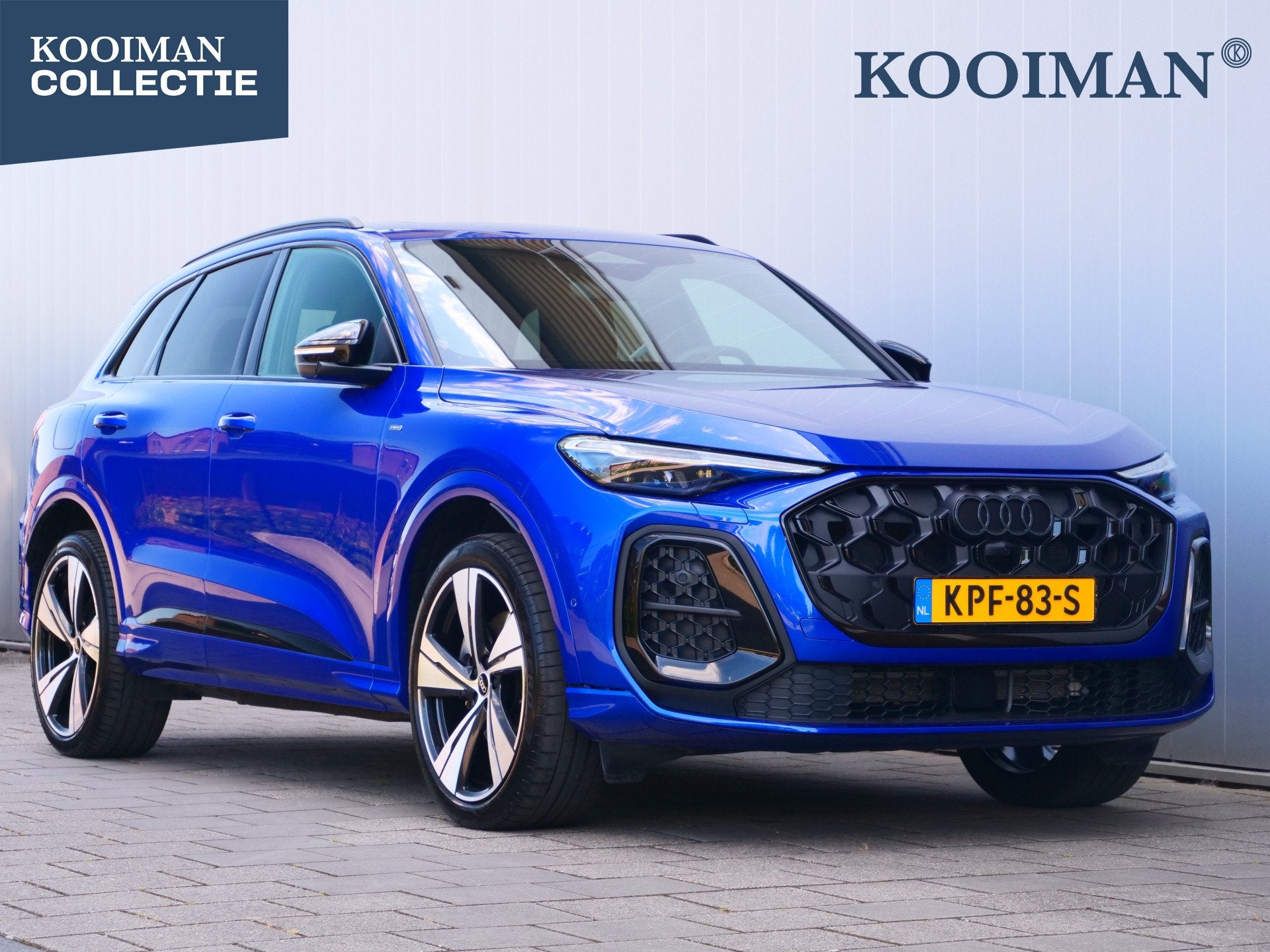 Audi Q5 2.0 TFSI e-hybrid quattro S edition 299 Pk Automaat, Auto's, Automaat, 4 cilinders, Blauw, Leder en Stof