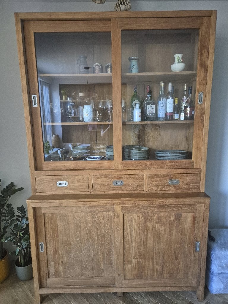 Teak Buffetkast, Ophalen, Gebruikt, 200 cm of meer, Teakhout