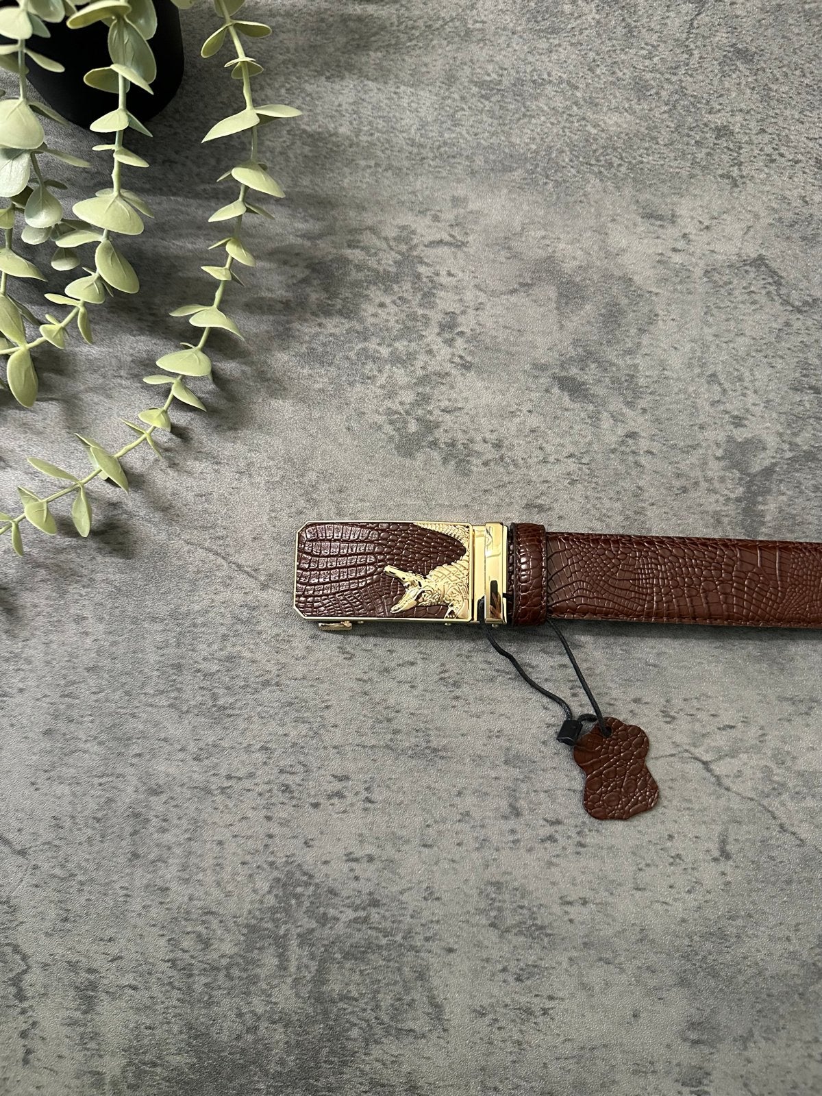 Luxe Heren Riem met Automatische Gesp - Bruin/Zwart, Bruin, Verzenden, Nieuw, 105 tot 115 cm
