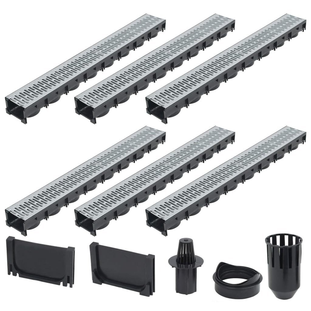 DEAL | Afvoergoot sleufgoot lijngoot 6 stuks! GRATIS BEZORD, Pvc, Verzenden, Overige typen, Nieuw
