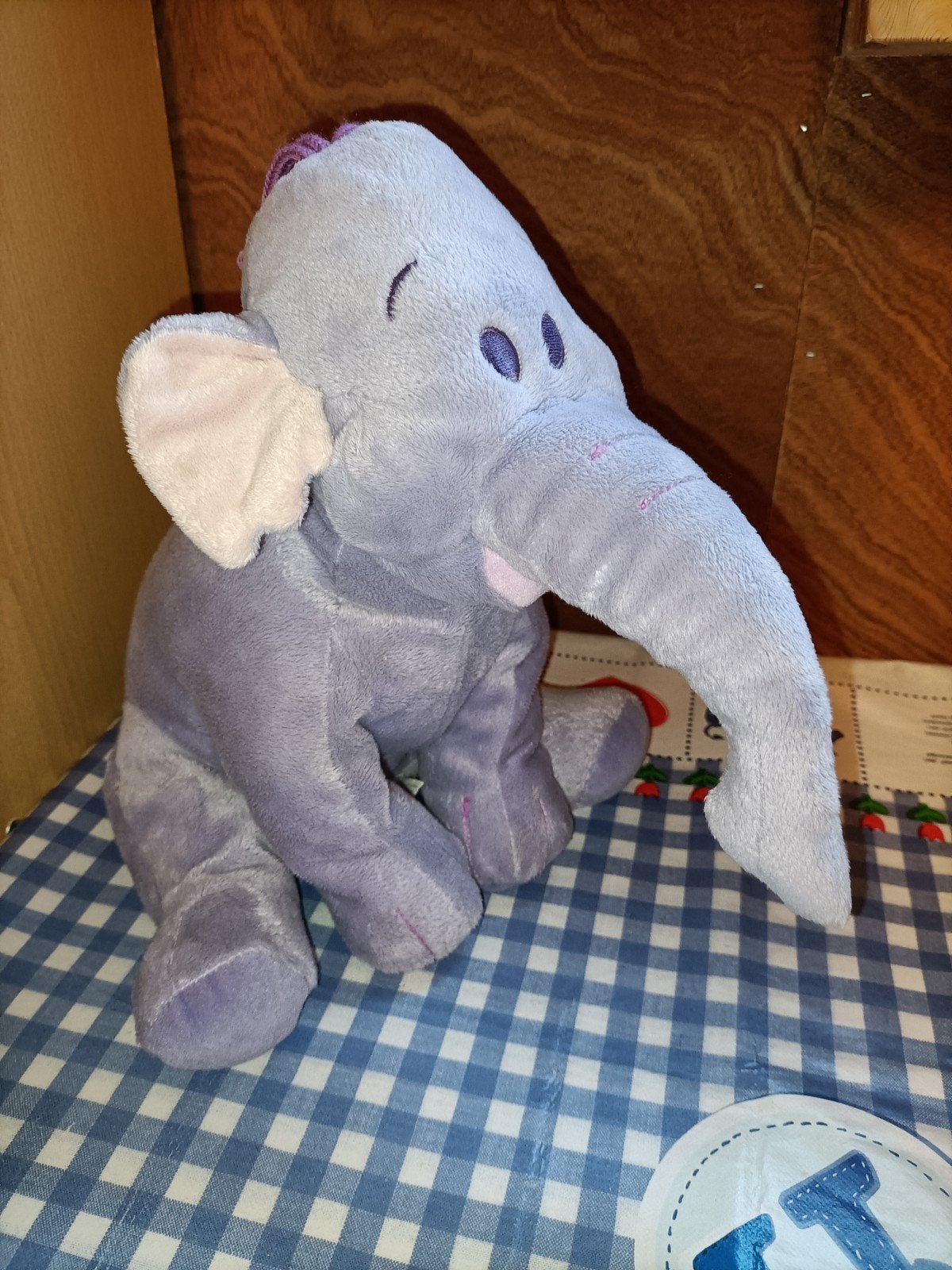 Lollifant knuffel paarse olifant van Winnie de Pooh, Ophalen of Verzenden, Zo goed als nieuw