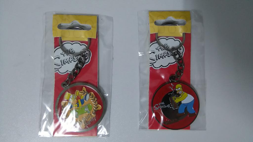 The Simpsons Bart Homer metalen sleutelhangers nieuw, Ophalen of Verzenden, Overige figuren, Zo goed als nieuw, Overige typen