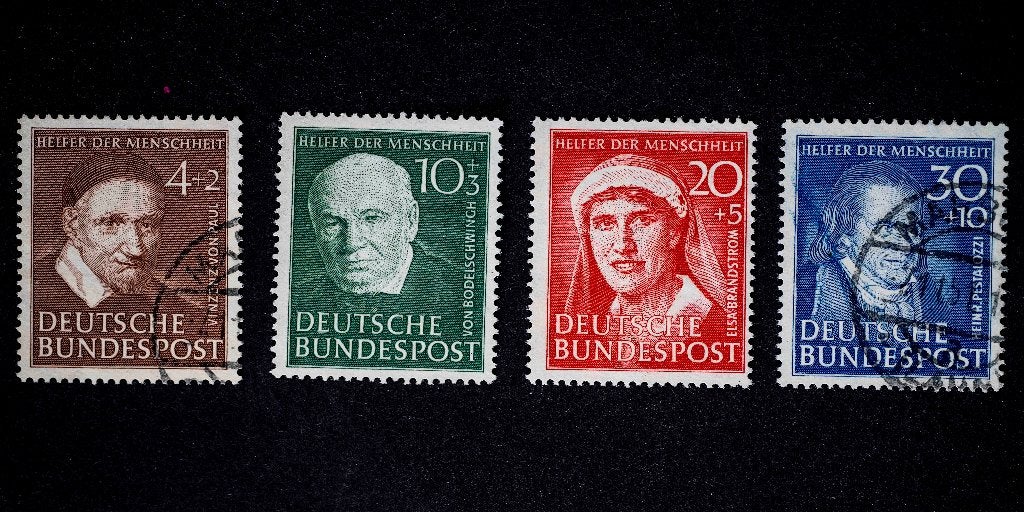 postzegels BRD 1951, Ophalen of Verzenden, BRD, Gestempeld