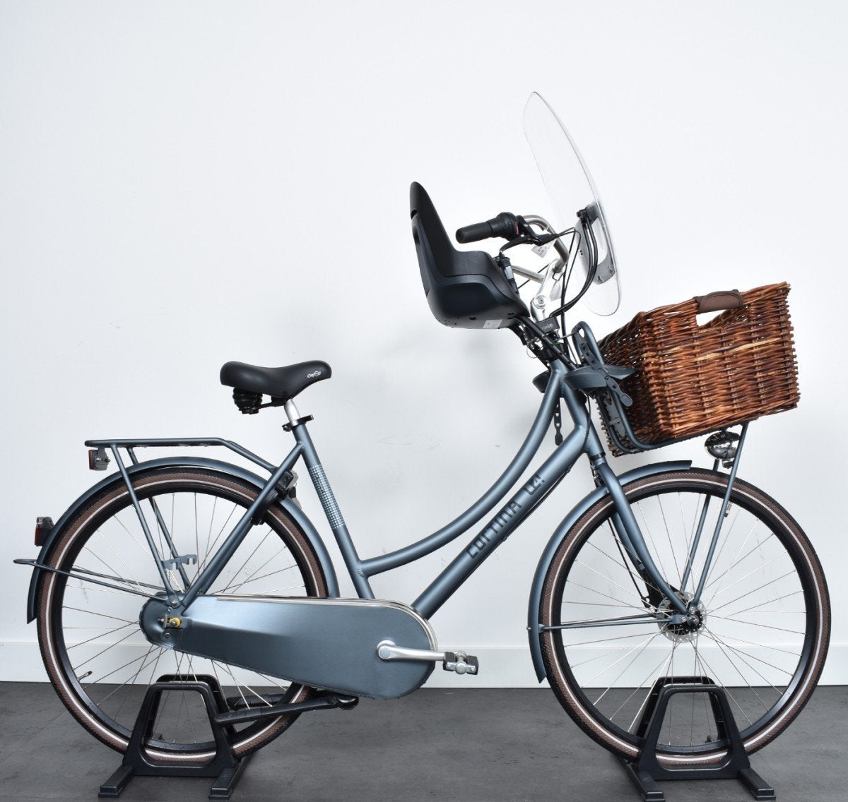 Cortina U4 Transport Family Dames Grijs matt 57cm, Gebruikt, -, -, Versnellingen