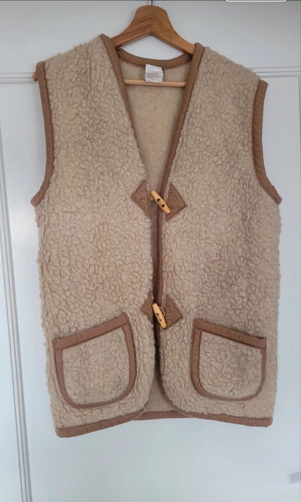 Alwero wollen bodywarmer maat M, Kleding | Dames, Bodywarmers, Maat 38/40 (M), Beige, Zo goed als nieuw, Alwero