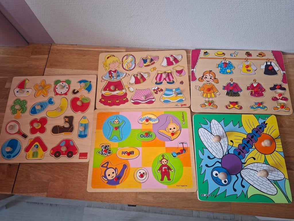 Leuke houten puzzels voor kinderen, Kinderen en Baby's, Speelgoed | Kinderpuzzels, 2 tot 4 jaar, Gebruikt, Ophalen of Verzenden