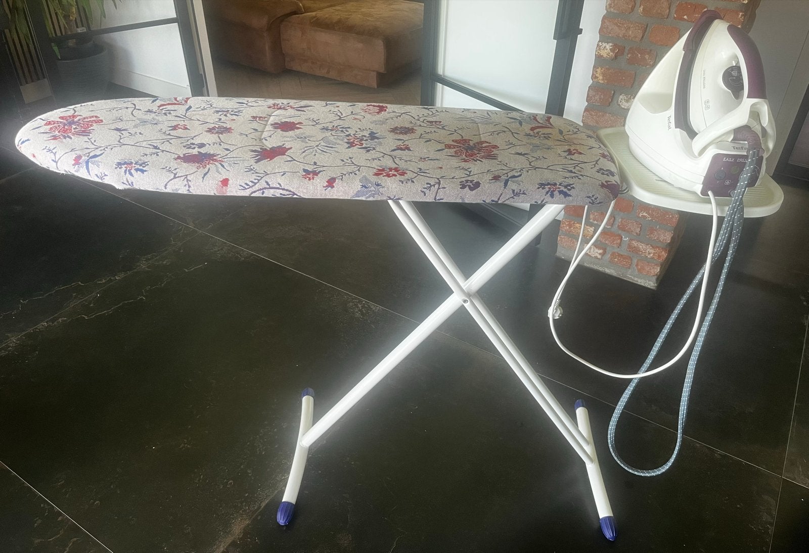 Tefal Easy Pressing Stoomgenerator met Leifheit Strijkplank, Ophalen, Gebruikt, Strijkijzer met snoer
