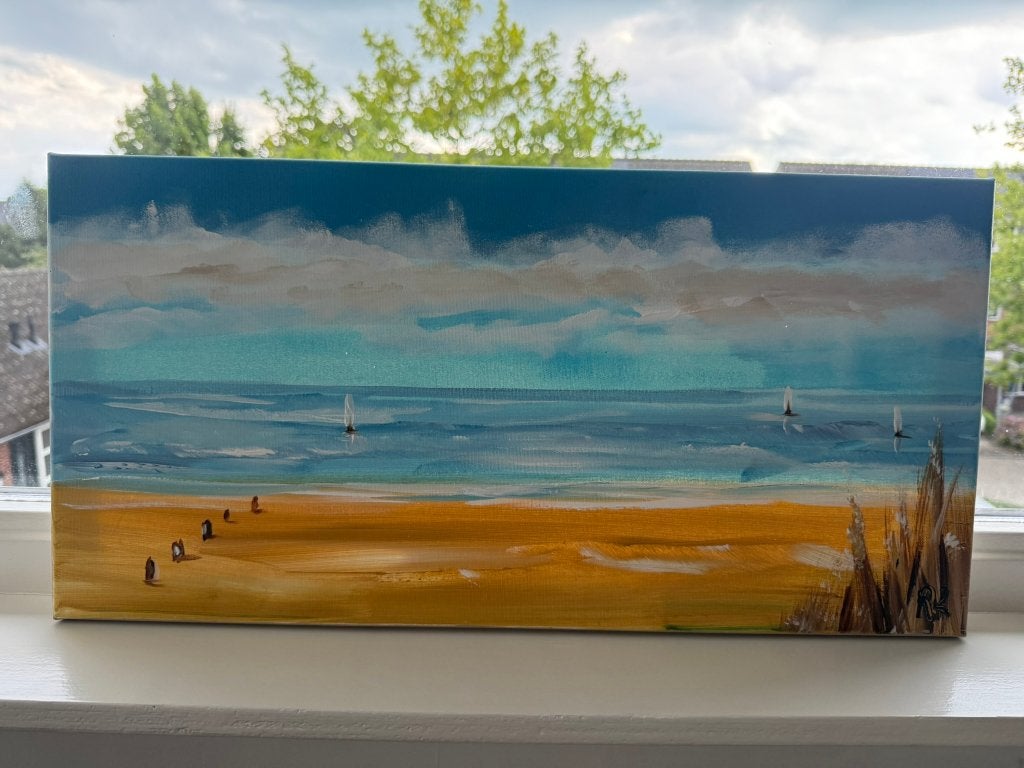 Schilderij op canvas, Antiek en Kunst, Ophalen