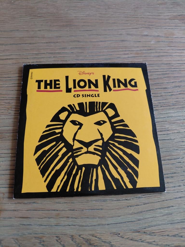 Disney The Lion King cd single musical cd., Cd's en Dvd's, Cd's | Filmmuziek en Soundtracks, Ophalen of Verzenden, Zo goed als nieuw