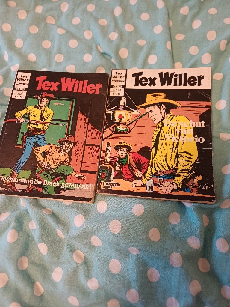 Tex Willer, 2 strips, Gelezen, Amerika, Tex willer, Ophalen of Verzenden