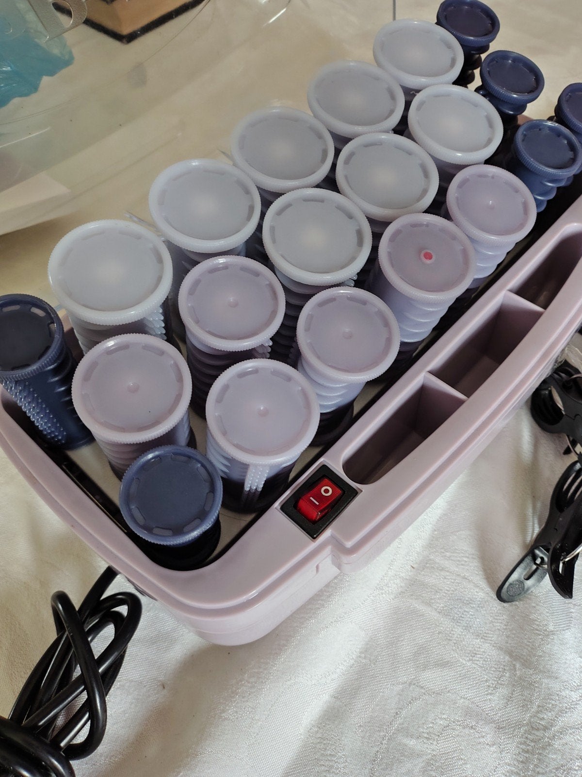 BaByliss Krulset met 20 Rollers en Klemmen - Type R14b, Ophalen of Verzenden, Zo goed als nieuw, Haarverzorging