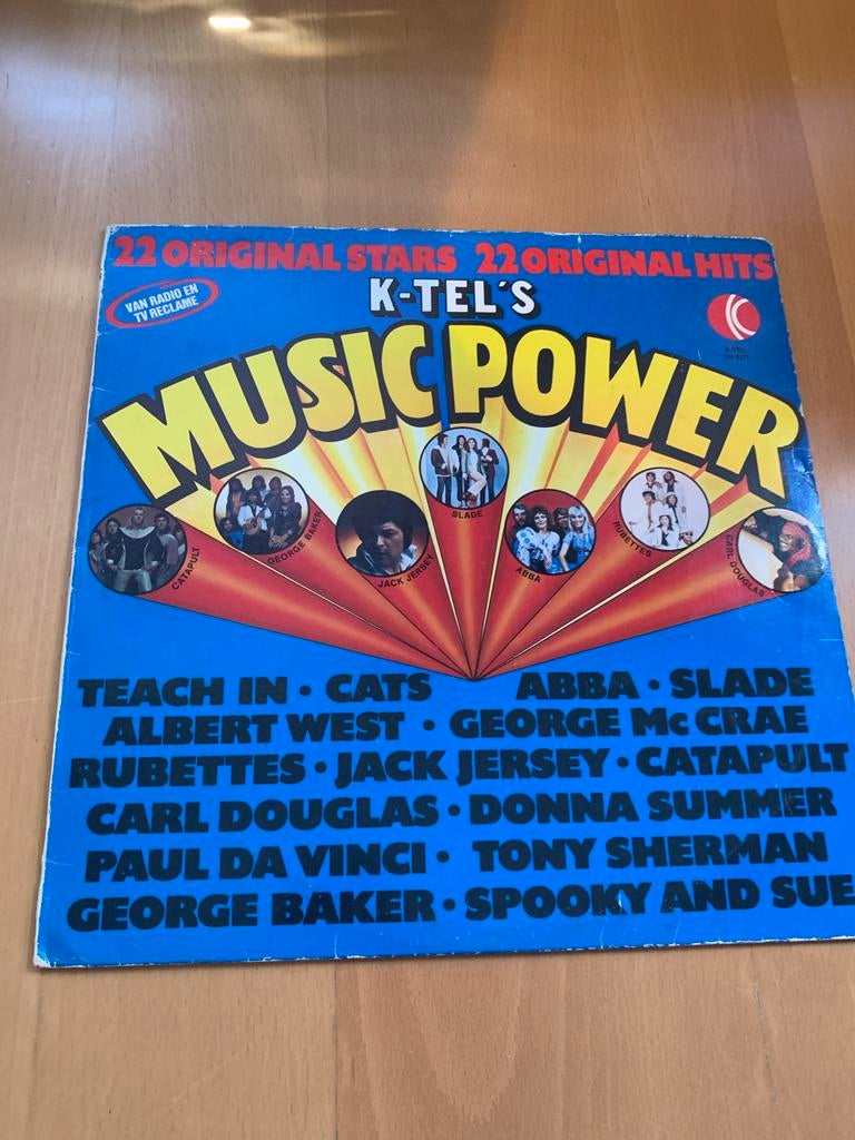 K-Tel's Music Power LP - Diverse Artiesten Jaren '70 Hits, Gebruikt, Ophalen of Verzenden, 1970 - 1979, Complilatie
