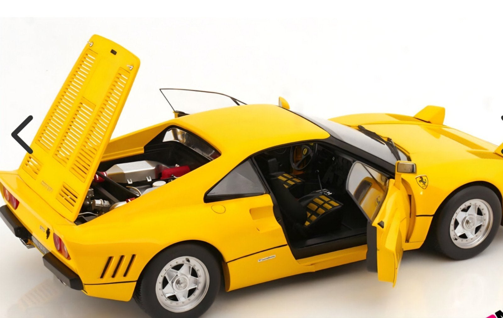 Ferrari 288 GTO Schaalmodel 1:12 - Geel, Ophalen of Verzenden, Nieuw, 1:9 t/m 1:12, Auto