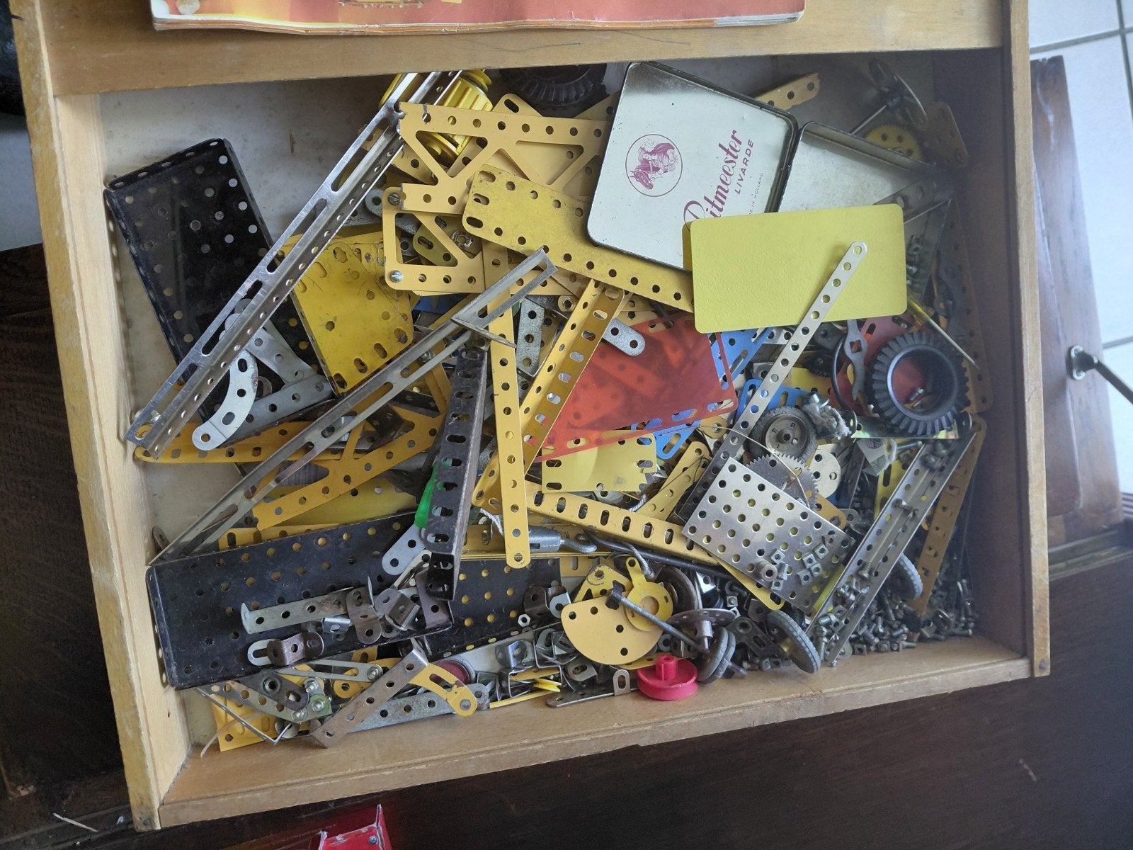 Grote partij Meccano en Mechanic bouwsets, Ophalen, Gebruikt, Bouwen