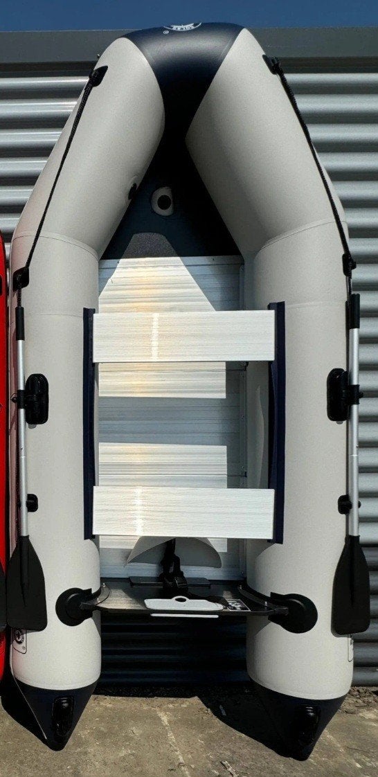 Rubberboot heavy duty airdeck met 4 takt nieuw 5 pers, Inclusief motor, Nieuw, Ophalen of Verzenden, Dokkum Friesland