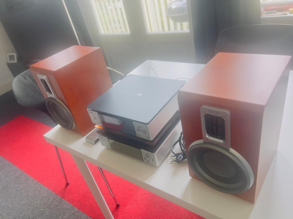 Philips MCD708 Micro Hifi Set met DVD/CD-speler en speakers, Audio, Tv en Foto, Platenspelers, Ophalen of Verzenden, Zo goed als nieuw