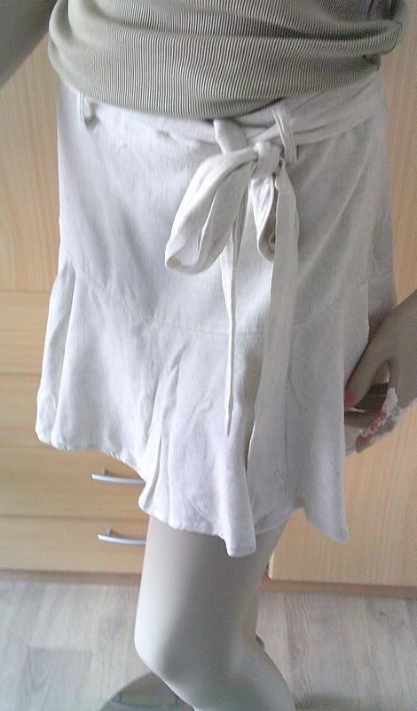 STRADIVARIUS beige skort met linnen M, Maat 38/40 (M), Verzenden, Beige, Stradivarius