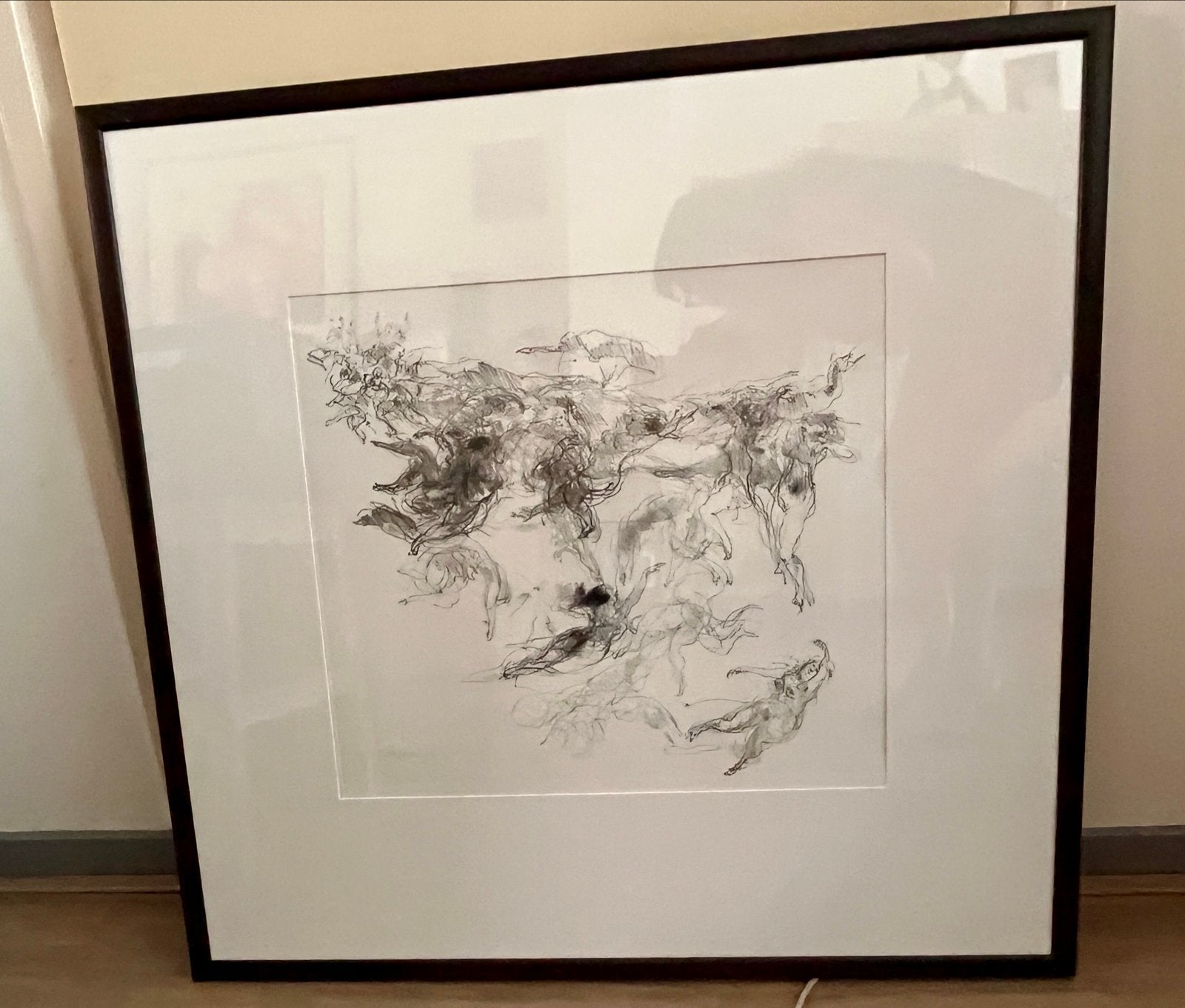 Litho Jacob Johan Kruijff - Menselijke Beweging (1986), Antiek en Kunst, Kunst | Litho's en Zeefdrukken, Gelimiteerde oplage, Ophalen