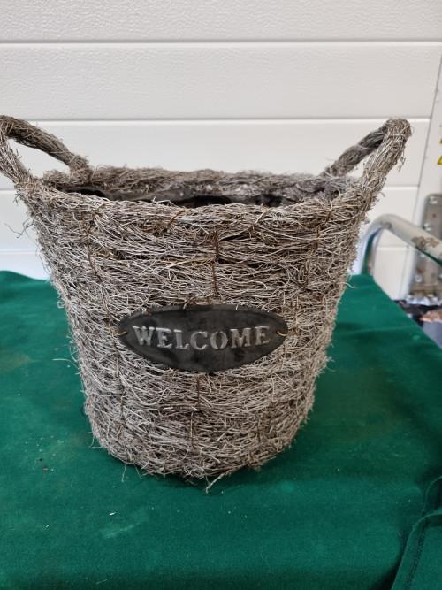bloempot mand welkom, Ophalen of Verzenden, 'T Olde Gre-j, Info@toldegrej.nl, Endepoelstraat 20f Didam