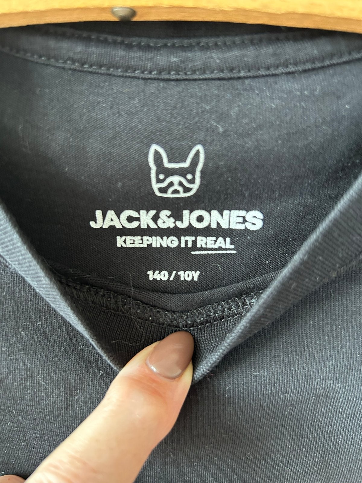Jack & Jones T-shirt Zwart Maat 140/10Y, Kinderen en Baby's, Kinderkleding | Maat 140, Ophalen of Verzenden, Zo goed als nieuw