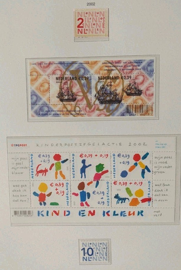 Nederlandse postzegels 2002: Kind & Kleur, schepen, Ophalen of Verzenden, Na 1940, Postfris