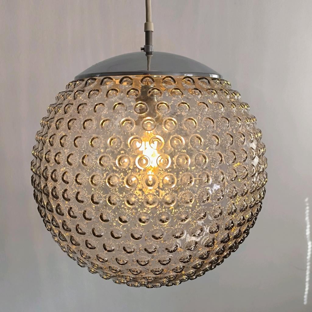 Space Age glaslamp bolvormige lamp Staff Krüger jaren ' 70, 50 tot 75 cm, Ophalen, Space Age, Glas