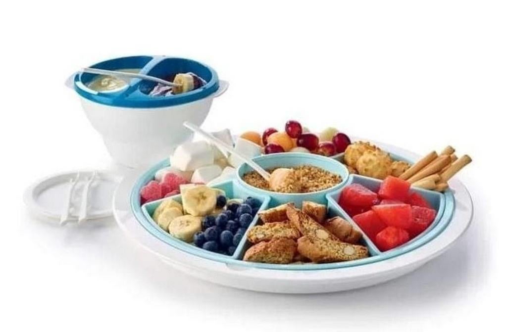 TUPPERWARE Partyschaal Preludio Serveren Bewaren Vla Hapjes, Huis en Inrichting, Keuken | Tupperware, Ophalen of Verzenden, Nieuw