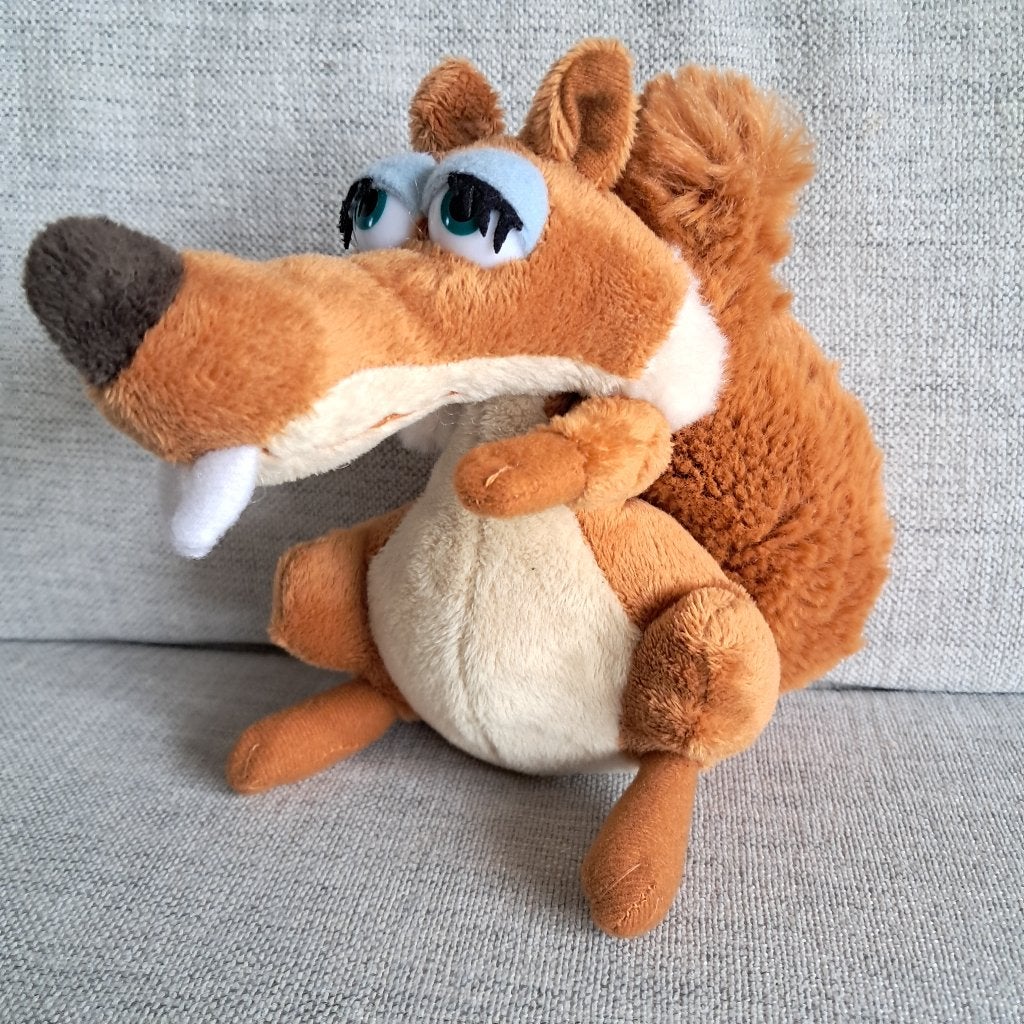 Ice Age 3 eekhoorn Scratte ( meisje) knuffel ca 15 cm 0806, -, -, Overige typen, Ophalen of Verzenden