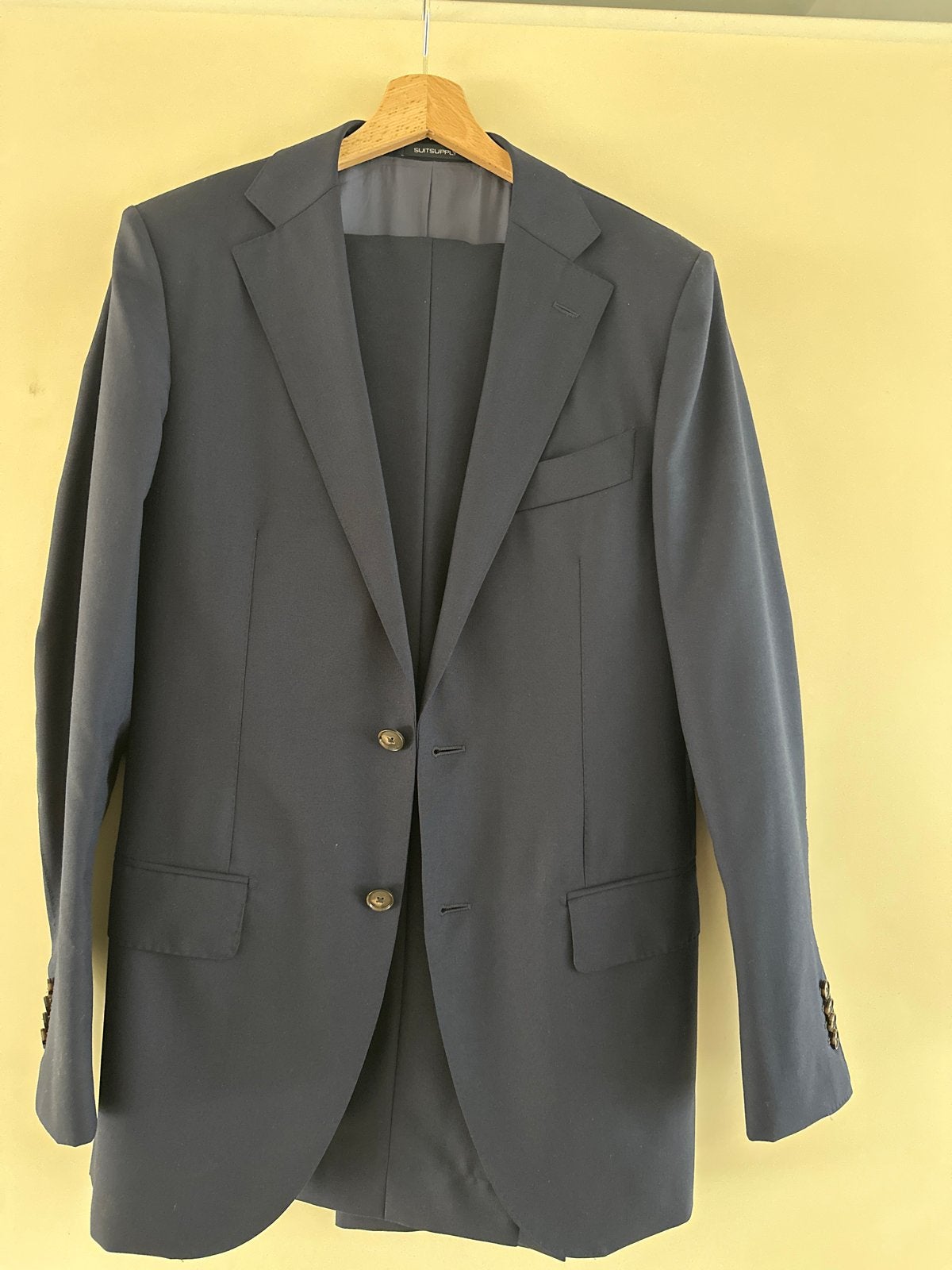Suitsupply Lazio Pak - Donkerblauw - Maat 48/50 (M), Ophalen of Verzenden, Zo goed als nieuw, Maat 48/50 (M), Blauw