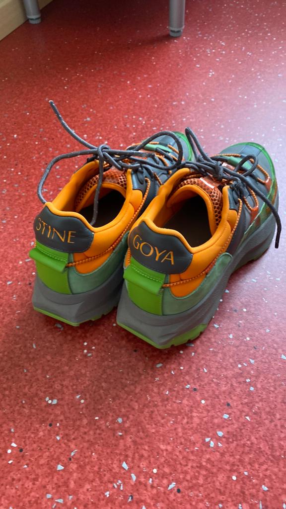 Stine Goya sneakers maat 38/39 - Oranje/Groen/Grijs, Ophalen of Verzenden, Gebruikt, Overige typen