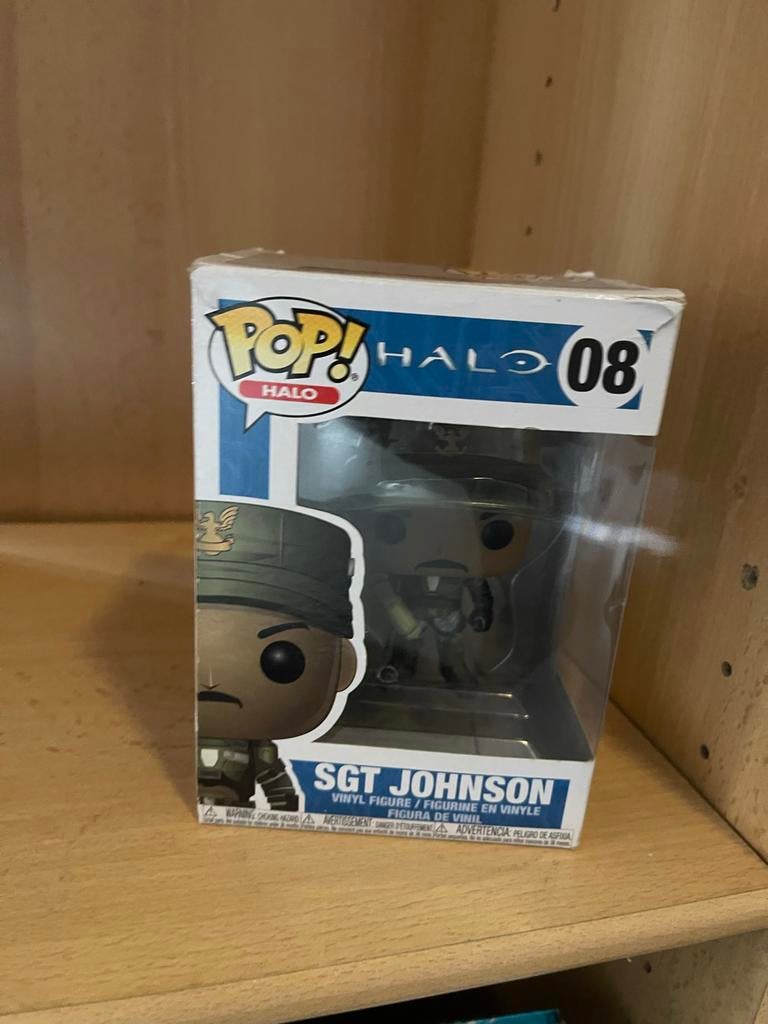 Funko Pop! Halo 08 Sgt. Johnson Vinyl Figuur, Ophalen, Gebruikt