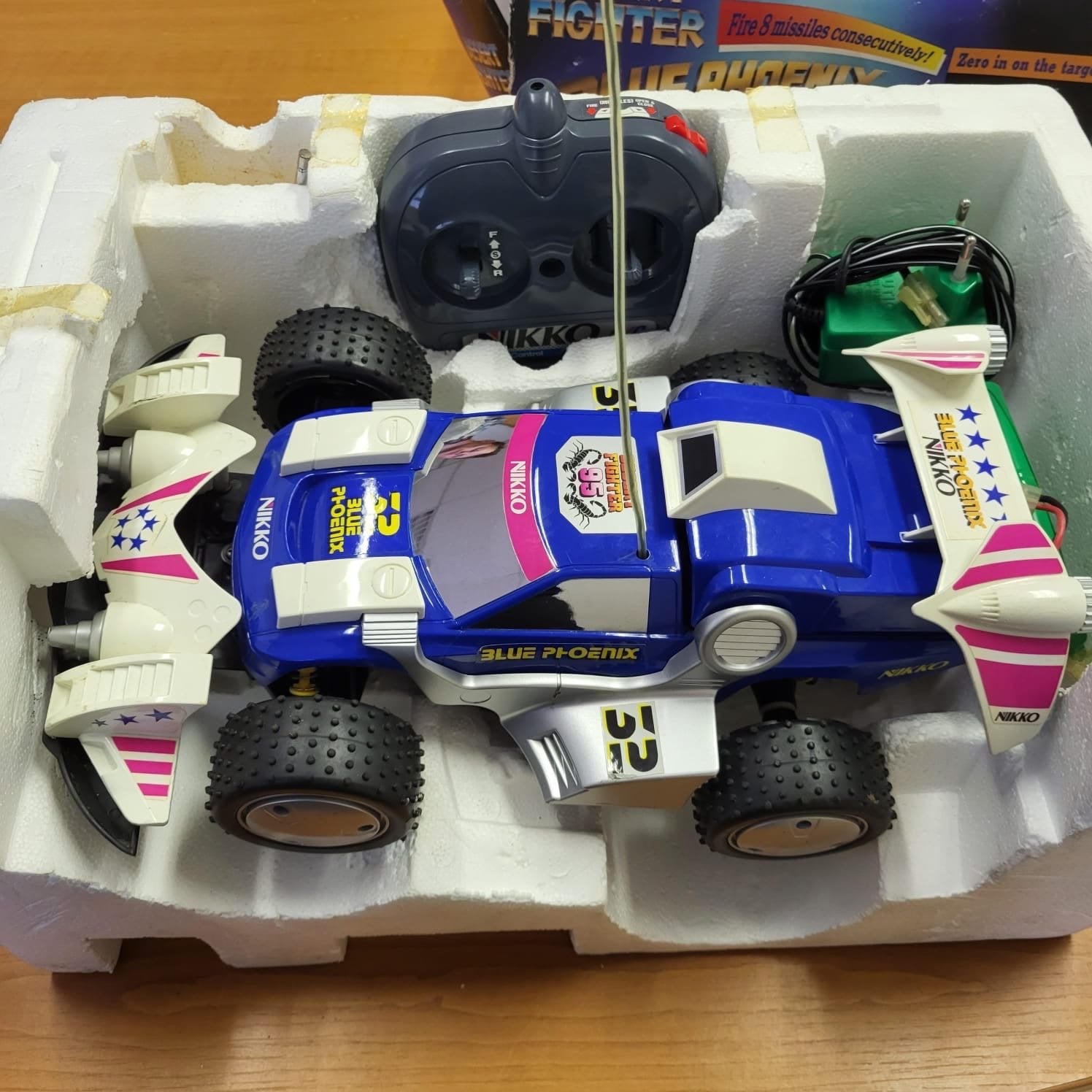 Nikko Desert Fighter Blue Phoenix RC Auto 1:16 RTR, Elektro, Gebruikt, Auto offroad, Ophalen of Verzenden