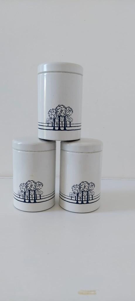 3 nette vintage retro Brabantia voorraad bussen jaren 70 80, Verzamelen, Ophalen of Verzenden, Huis en Inrichting