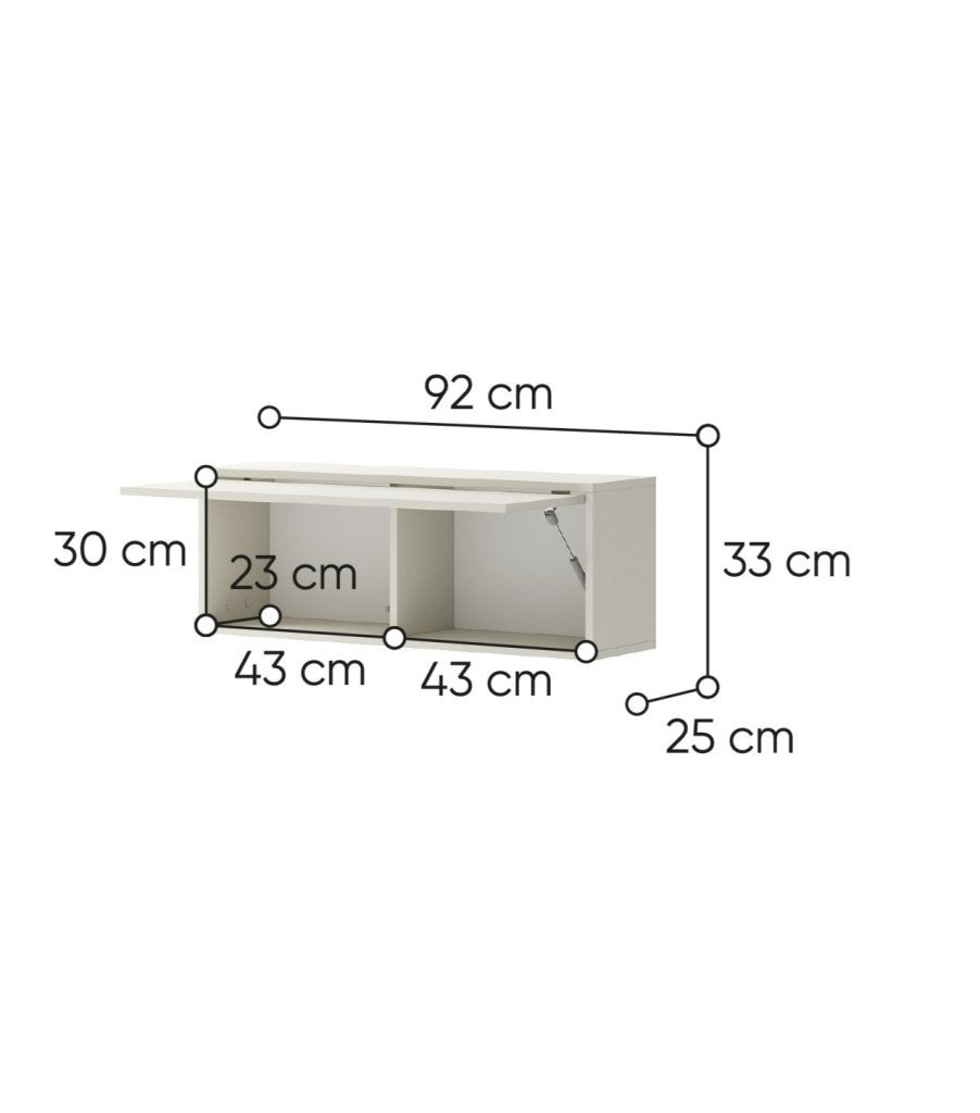 Concept wandkast smal - Cashmere, Niet ingevuld, Niet ingevuld, Niet ingevuld