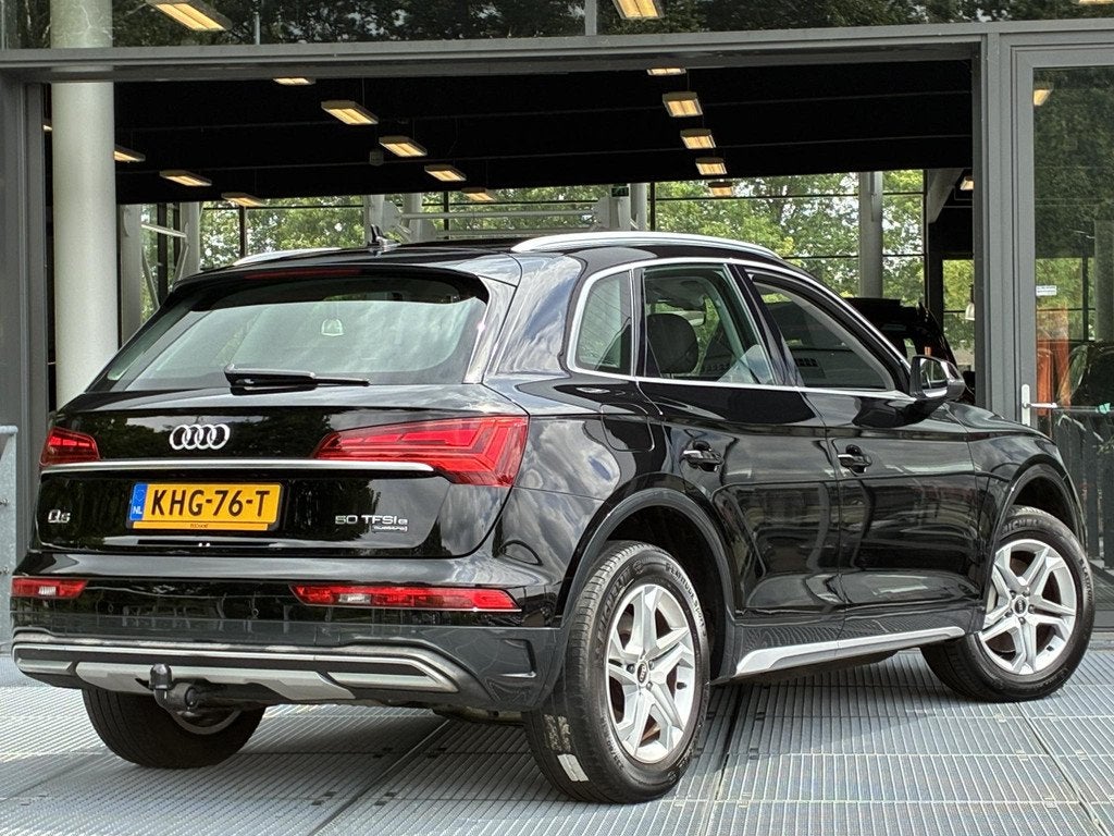 Audi Q5 50 TFSI e Advanced edition 300PK | Trekhaak | Naviga, Automaat, Gebruikt, 4 cilinders, Zwart