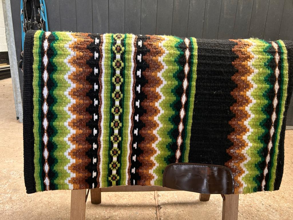 Zgan western showblanket/westernpad groen, Dieren en Toebehoren, Paarden en Pony's | Dekens en Dekjes, Ophalen of Verzenden, Zo goed als nieuw