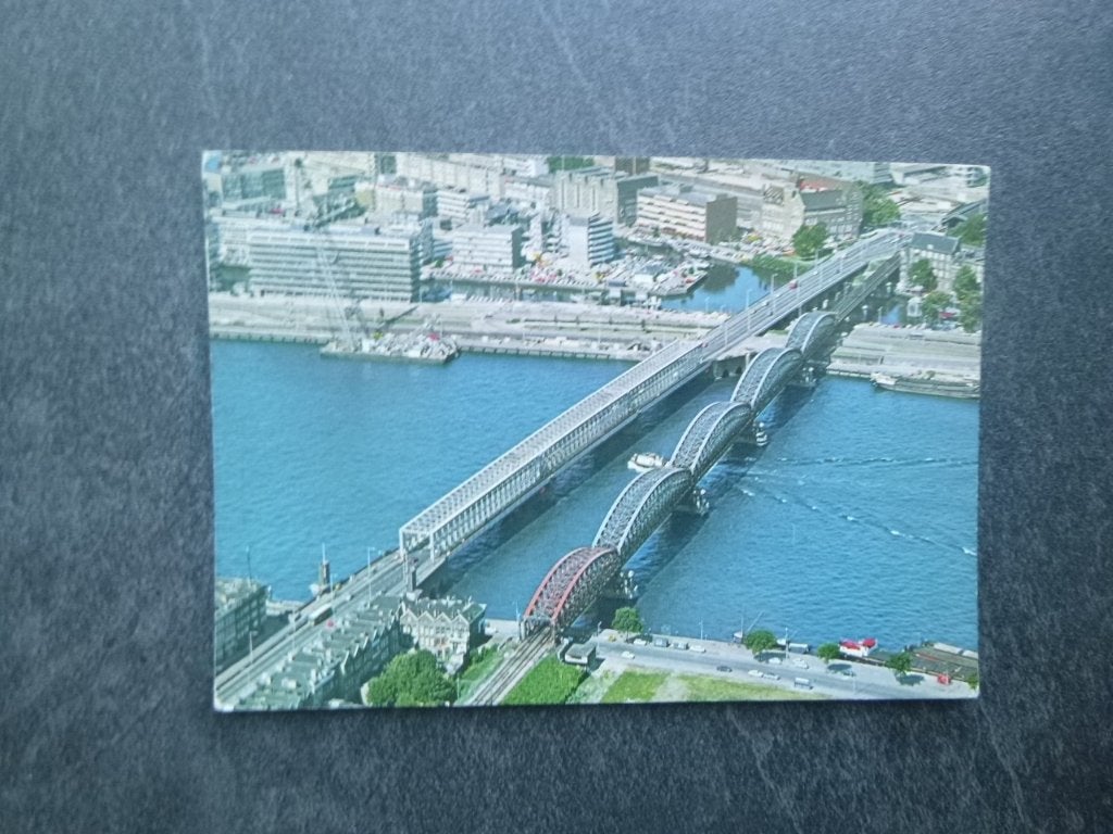 Rotterdam, Willemsbrug en spoorbrug, luchtfoto 1977, Verzenden, 1960 tot 1980, Gelopen, Zuid-Holland