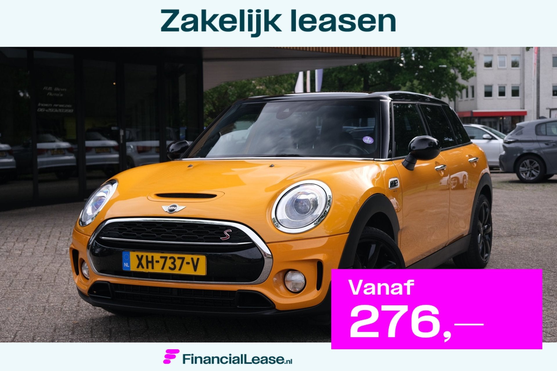 Mini Clubman 2.0 Cooper S Chili|Rijklaar!|keyless|Navi|Bluet, Voorwielaandrijving, 1998 cc, Gebruikt, Leder en Stof