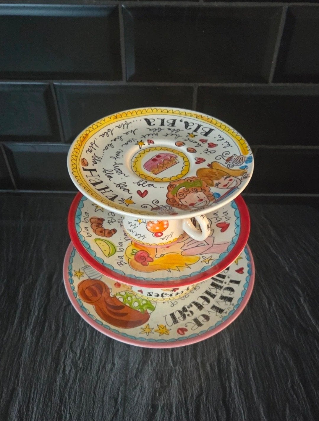 Zelfgemaakte etagre Blond Amsterdam, Huis en Inrichting, Keuken | Servies, Ophalen, Overige typen, Zo goed als nieuw, Overige stijlen