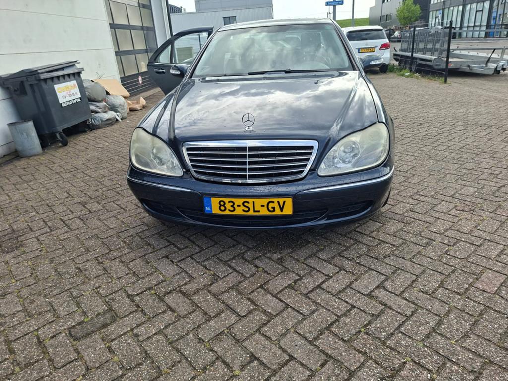 Mercedes-Benz S-Klasse 3.7 S350 AUT 2002, Auto's, Mercedes-Benz, Automaat, Achterwielaandrijving, Zwart, Blauw