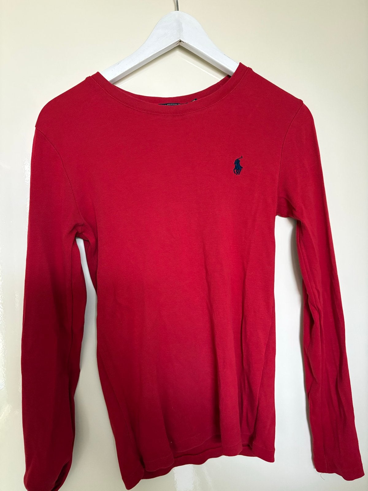 Rood Ralph Lauren Sport shirt met lange mouwen, Maat 38/40 (M), Ophalen of Verzenden, Lange mouw, Gedragen